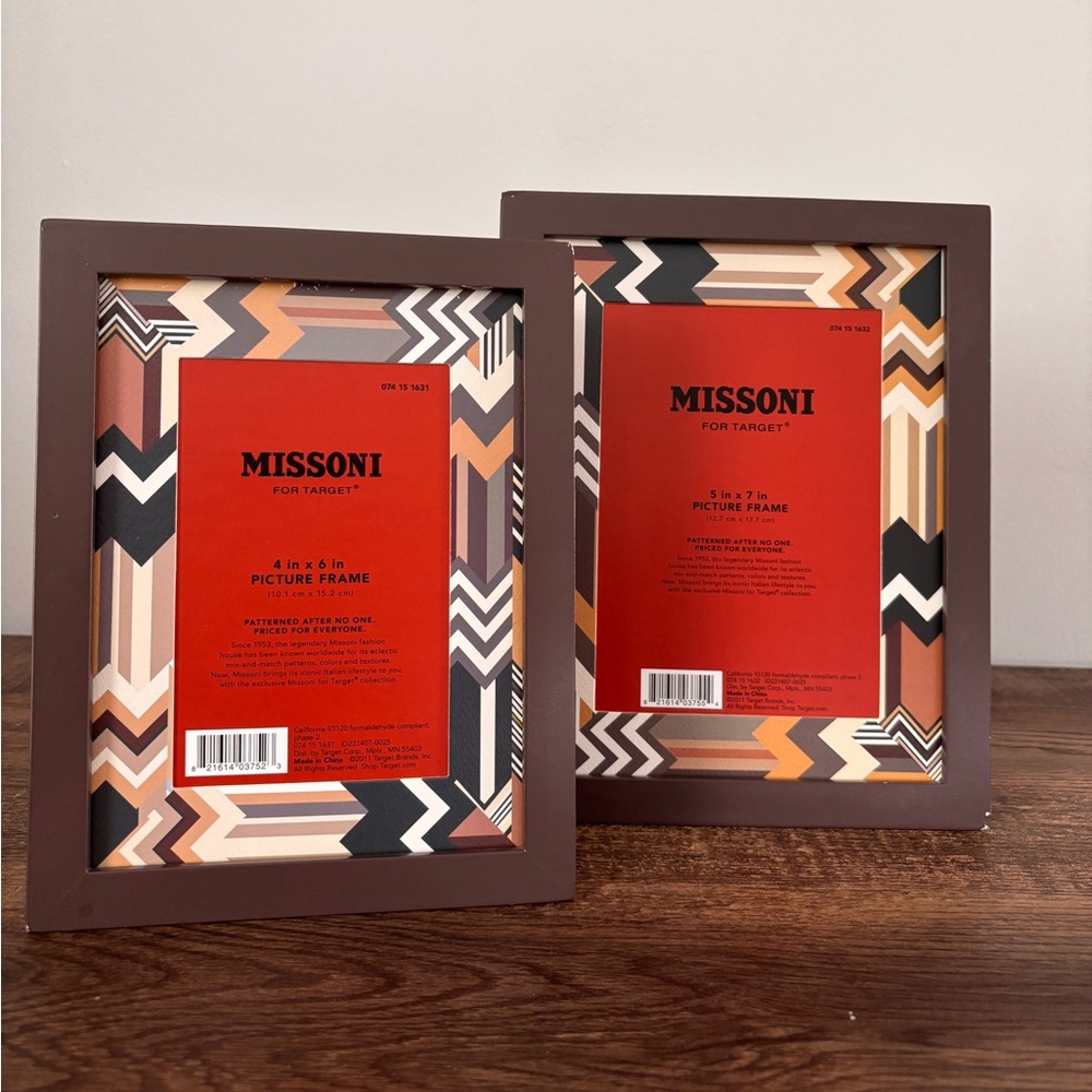 Missoni for Target Brown Photo Frames